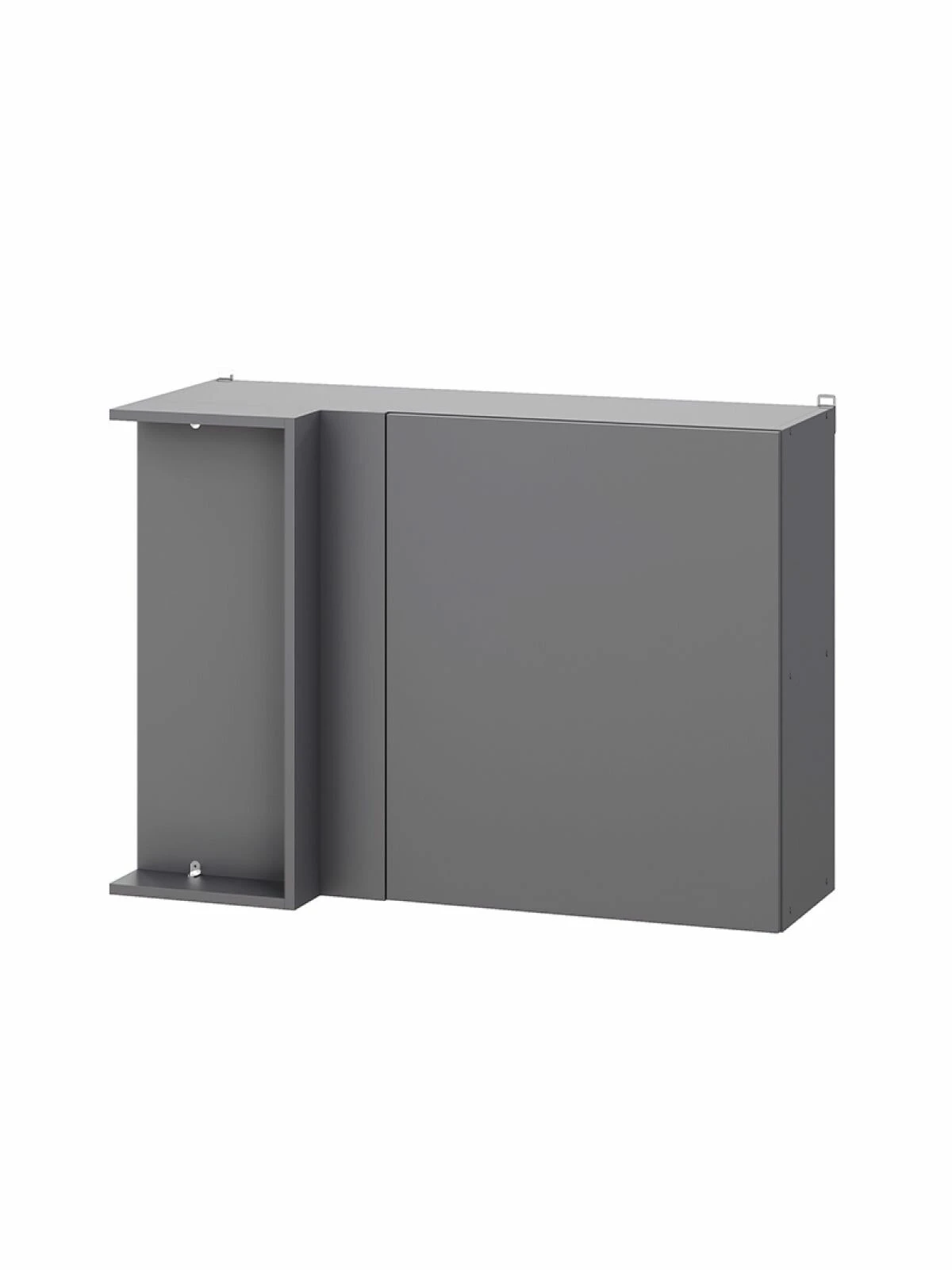 ARNIKA Кухонный гарнитур угловой без столешницы "Довер", 144х100см, графит
